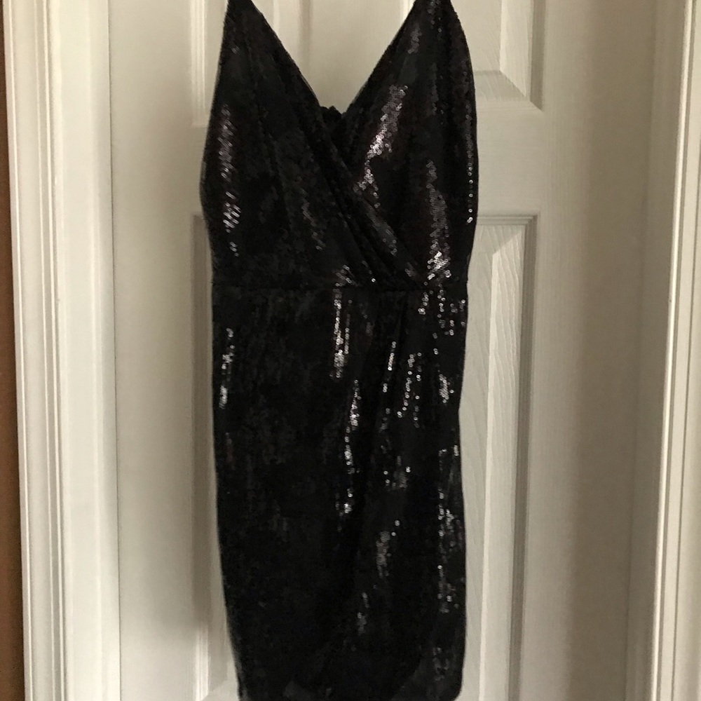 Lavender Brown black cocktail dress. Extra small